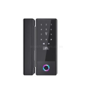 G10S Digital Smart Glass Door Automatic Lock with RFID, Pin, Key and Biometric Verification System for Home Office Security