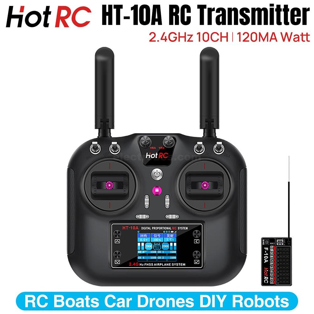 HOTRC-HT-10A-RC-Transmitter-10-Channel-2.4G-With-F-10A-Receiver-for-RC-Boat-Car-Drone-in-Pakistan.jpg HOTRC HT-10A 2.4GHz 10 Channels RC Transmitter and Receiver FHSS & 10CH Receive for FPV Drone RC Airplane Aircraft Boat Car Helicopter