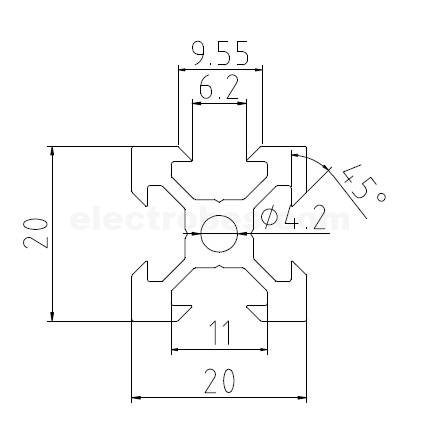 HTB1s2yTNFXXXXbKXpXXq6xXFXXXn.jpg 2020 V-Slot Aluminum Profile Extrusion for 3D Printer and CNC Machine - Image 4