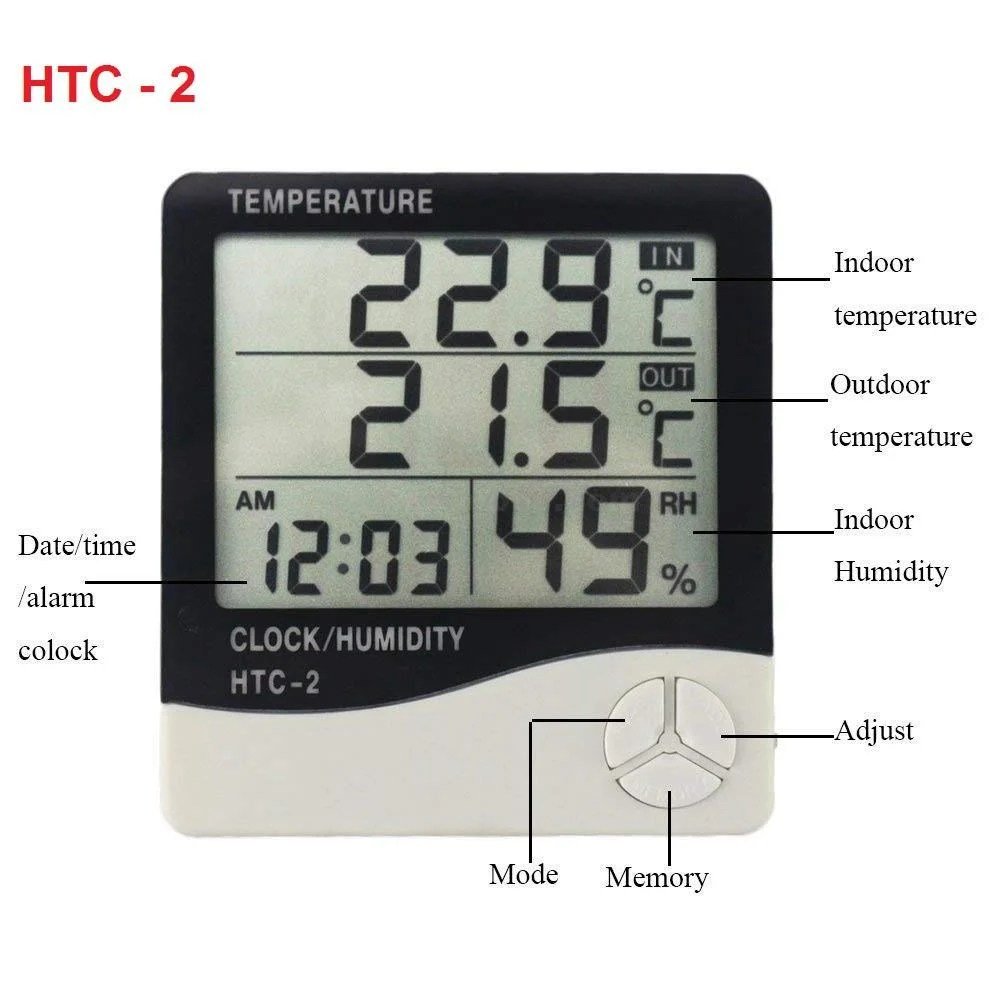 HTC-2-3in1-High-Accuracy-LCD-Digital-Thermometer-Hygrometer-with-Clock-for-internal-and-external-use-at-best-price-in-Pakistan.jpg HTC-2 3 in 1 High Accuracy LCD Digital Thermometer Hygrometer with Clock - Image 3