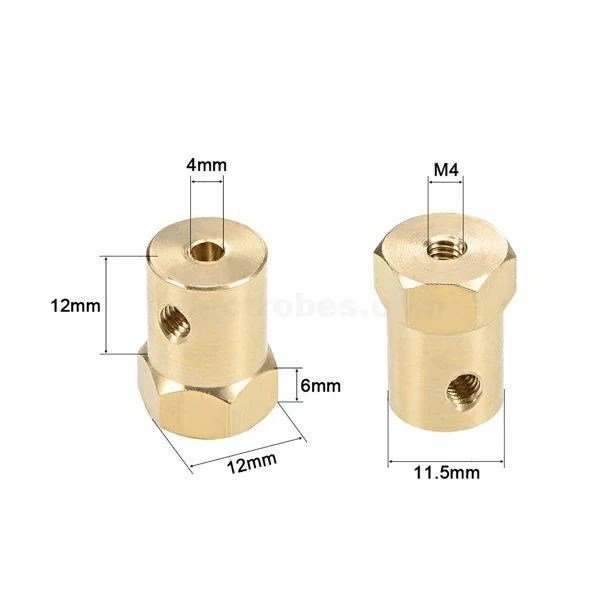Hex-Coupler-4mm-Bore-Motor-Hex-Brass-Shaft-Coupling-Flexible-Connector-for-150mm-Car-Wheel-Tires-Shaft-Motor-in-pakistan.jpeg Hex Coupler 3mm/4mm/5mm/6mm Bore Motor Hex Brass Shaft Coupling Flexible Connector for Car Wheel Tires Shaft Motor - Image 3