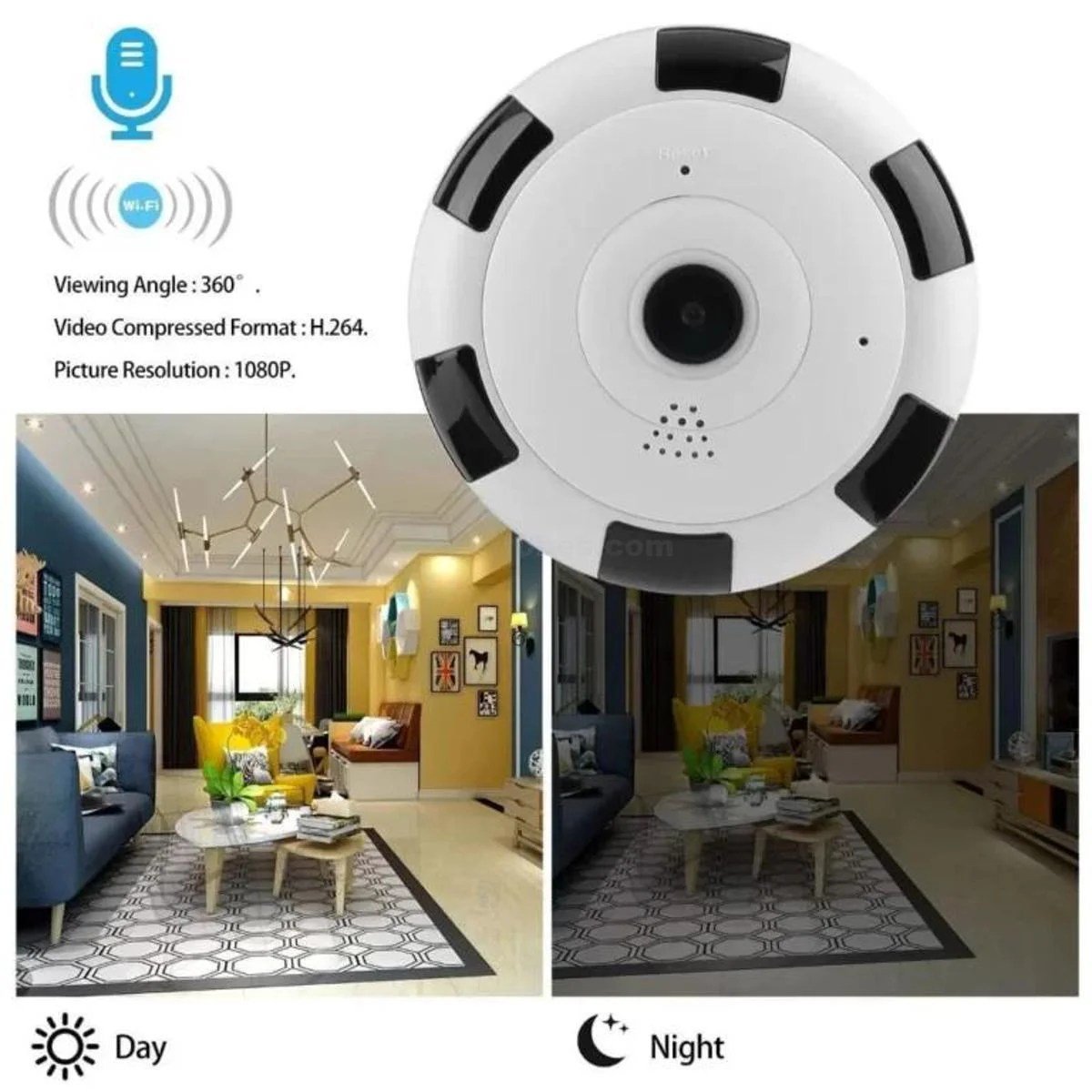 IP-security-camera-v380-wireless-wifi-camera-hd-quality-mobile-camera-in-pakistan-2.jpg Panoramic Wireless 360 Camera 3MP V380 Pro APP CCTV Smart Home with Two Ways Audio WIFI MINI Indoor Security Camera - Image 2