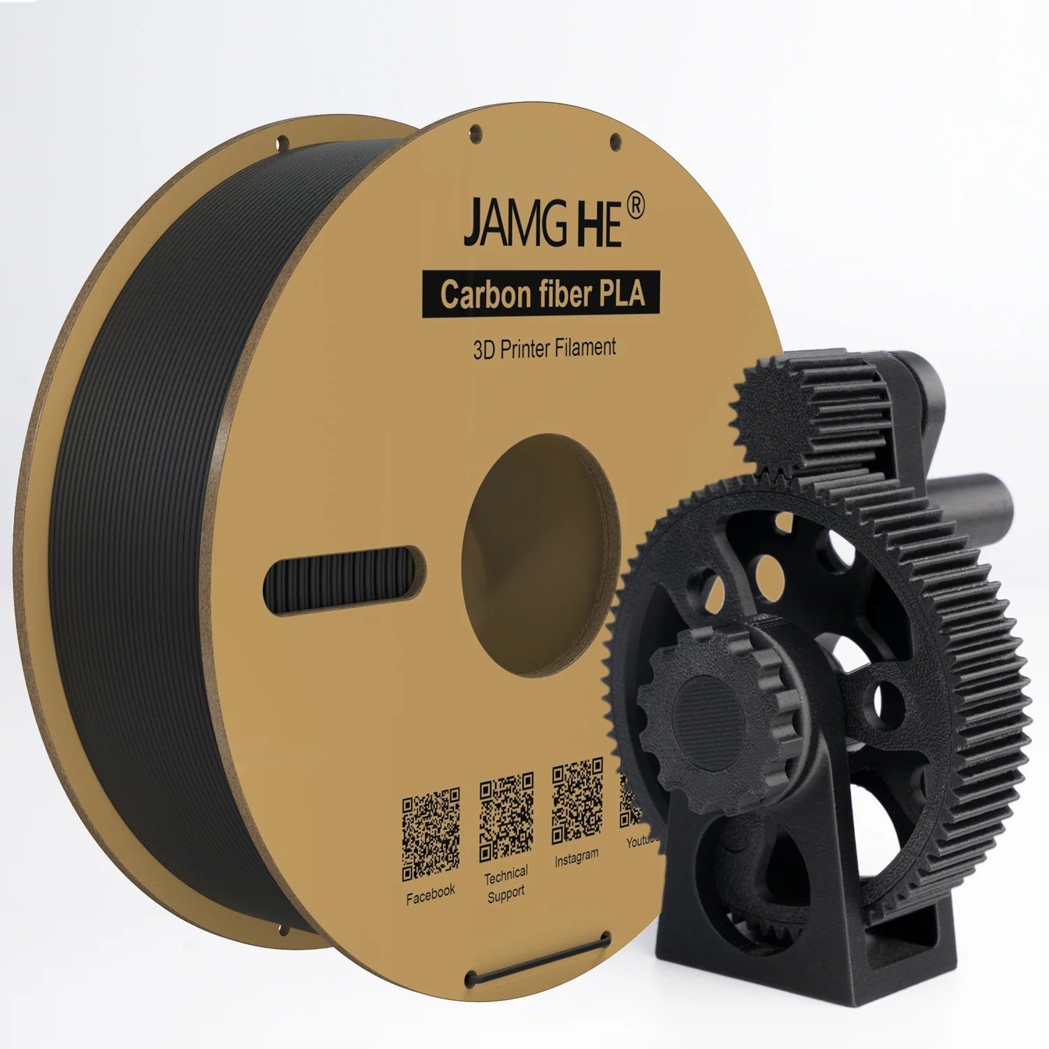 Jamg-he-carbon-fiber-3d-printer-filament-in-black-colour-1.75-mm-diameter-for-FDM-3d-printer-at-best-price-in-Pakistan.jpg Jamg He 1.75mm Carbon Fiber 3D Printer Filament 1Kg Spool - Image 3