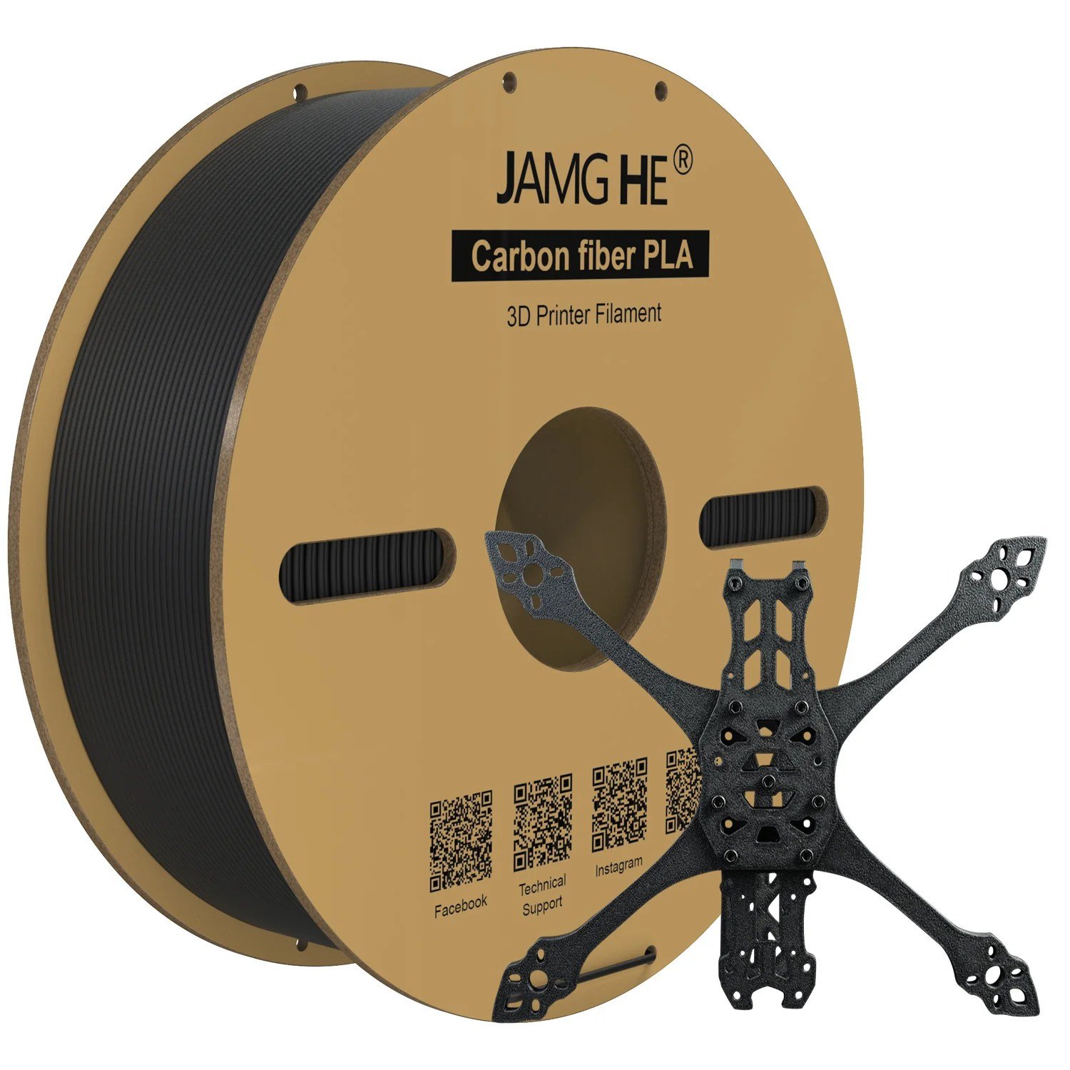 Jamg-he-carbon-fiber-3d-printer-filament-in-black-colour-1.75-mm-diameter-for-FDM-3d-printer-in-Pakistan.jpg Jamg He 1.75mm Carbon Fiber 3D Printer Filament 1Kg Spool