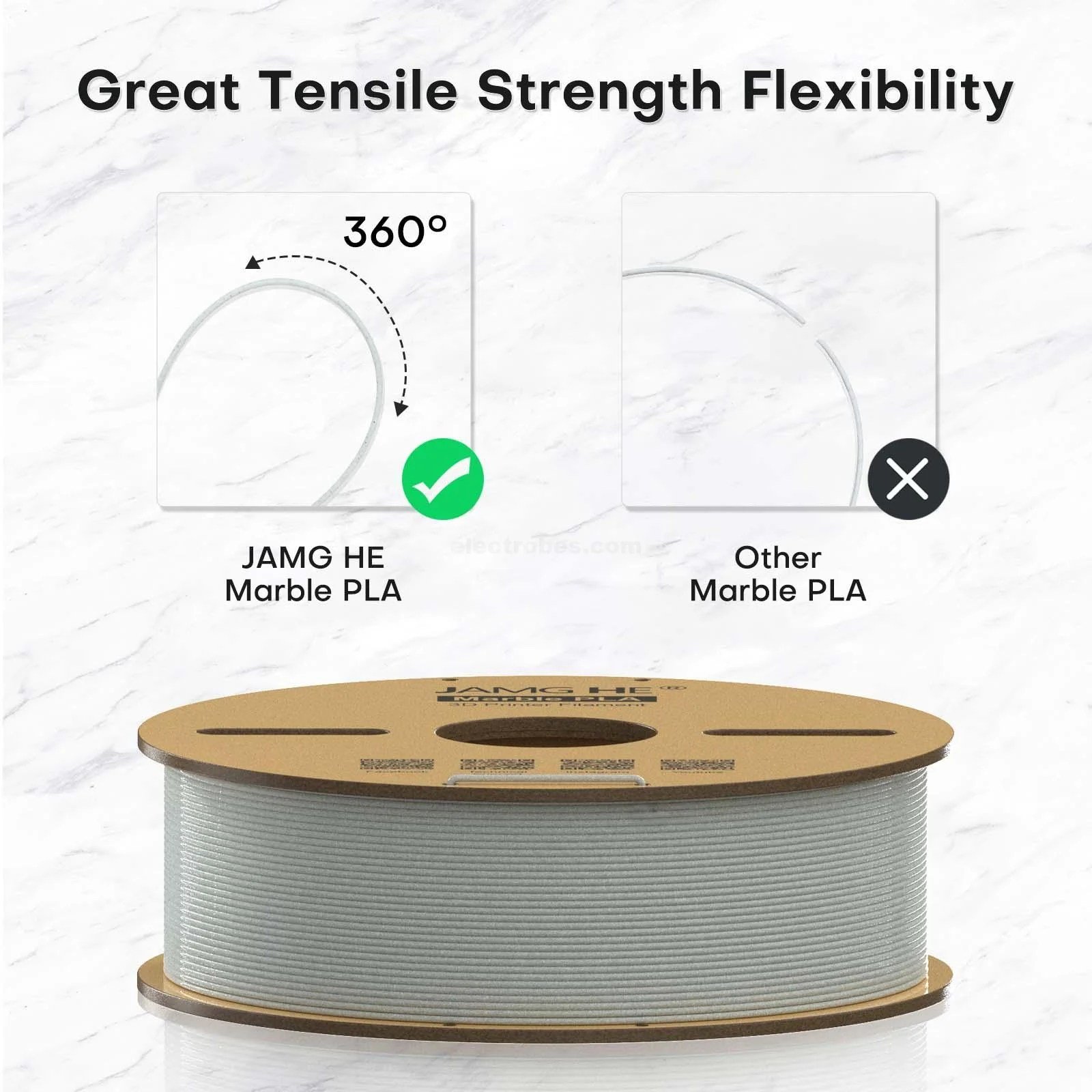 Jamghe-marble-pla-3d-printer-filament-in-marble-colour-1.75mm-diameter-for-FDM-3d-printer-in-Pakistan-1.jpg Jamg He 1.75mm Marble PLA 3D Printer Filament 1Kg Spool - Image 6
