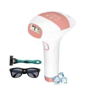 Laser Hair Removal with Ice Cooling Care Function for Women Permanent, 999,999 Flashes Painless IPL Hair Remover, Hair Removal Device