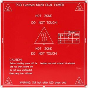 MK2B 214x214mm PCB RepRap Mendel Heat Bed Hot Base Plate for 3D Printer