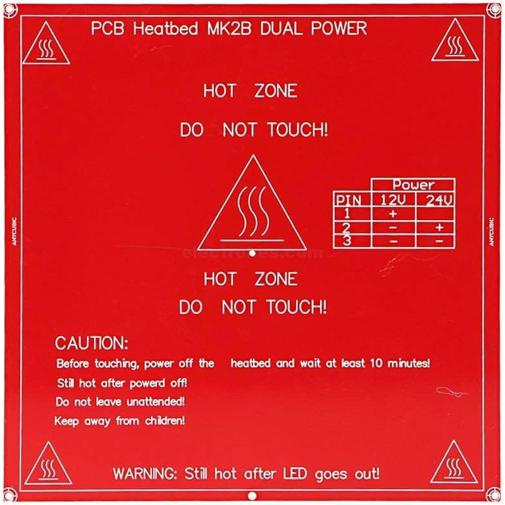 MK2B-MK3-Heatbed-PCB-Heated-bed-Dual-12V-24V-HotBed-3D-Printer-Parts-in-Pakistan.jpg MK2B 214x214mm PCB RepRap Mendel Heat Bed Hot Base Plate for 3D Printer