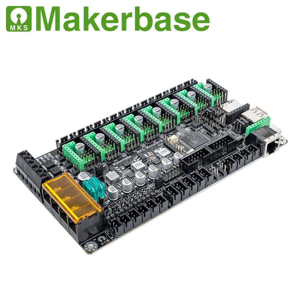 Makerbase-MKS-Monster8-32Bit-control-board-3D-printer-motherboard-compatible-with-TMC2209-silent-stepper-drivers-in-Voron-VS.jpg Makerbase MKS Mainboad Monster8 V2 32Bit Control Board 8 Axis for V2.4 Voron VS Spider Octopus 3D Printer - Image 4