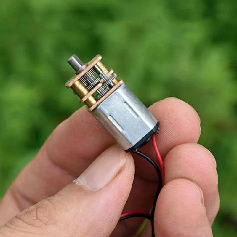 Mini-N20-Full-Metal-Gearbox-gear-Motor-D-shaft-DC-3V-5V-6V-50RPM-Slow-Speed.jpg_Q90.jpg_.jpg Metal Gear GA12-N20 Precision Motor 3-6V 300RPM DIY Four-wheel Drive - Image 2