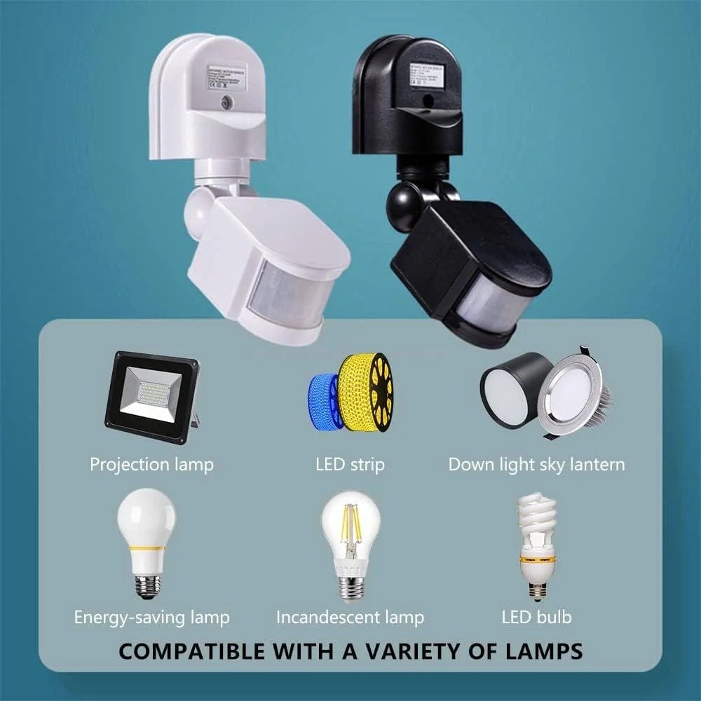 Motion-Detector-Outdoor-Wall-Surface-Mounting-Motion-Sensor-in-Pakistan-in-rawalpindi.jpg 180 Degree AC 85-265V Motion Detector Outdoor Wall Surface Mounting Motion Sensor - Image 3