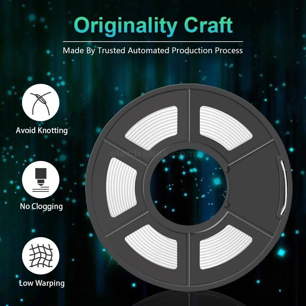 PLA-WH_3.jpg PLA 1.75mm Diameter 3D Printer Filament 250g Roll - Image 4