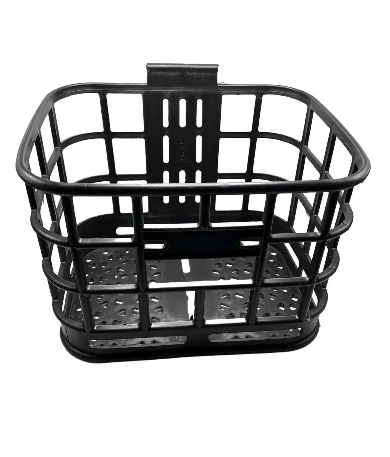 Photoroom_20240528_164900.jpeg Electric Bike Plastic Front Basket – Black - Image 2