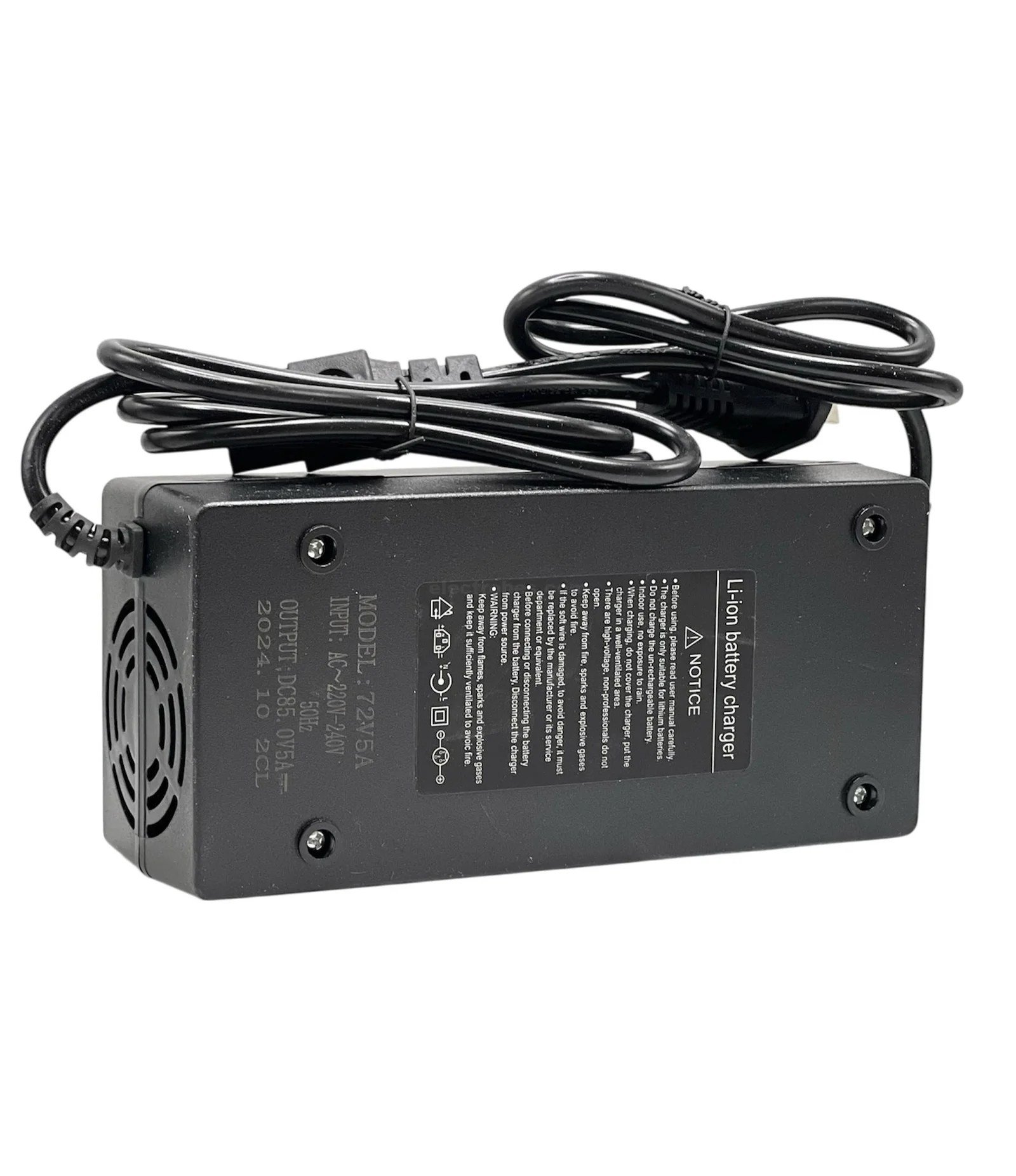 Photoroom_20250707_165221.jpg 72V-84V 5A Ebike Electric bicycle Charger Li-ion Battery Charger Adapter - Image 2