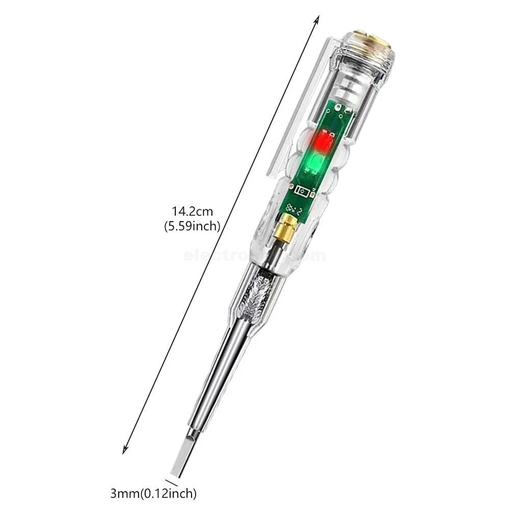 S6e687f3da8b64c8ca2b26b155fca0e8aV.jpg Electric Test Pencil 24-250V Line and Neutral Tester Electrical Screwdriver - Image 5