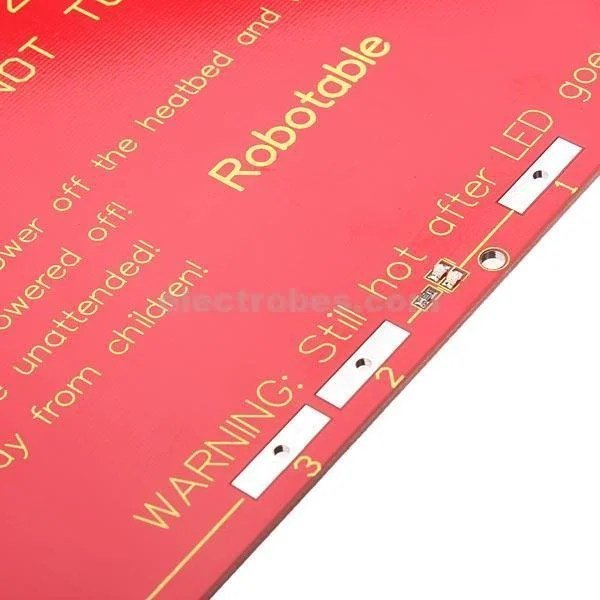 SKU146962b.jpg MK2B 214x214mm PCB RepRap Mendel Heat Bed Hot Base Plate for 3D Printer - Image 3