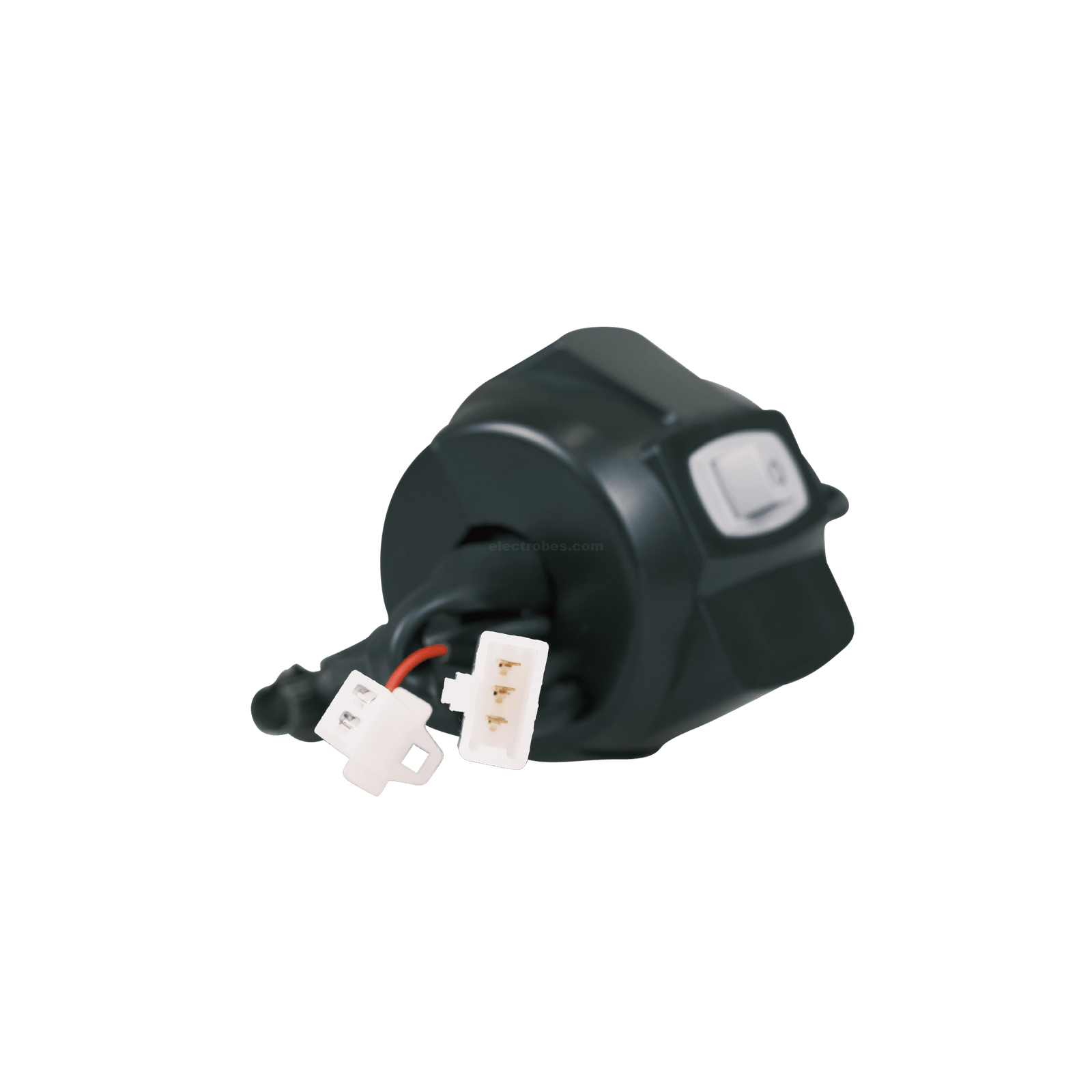 Trottle-handle-bar-with-indicator-light-dim-switches-and-complete-wiring-for-electric-bike-e-bike-in-pakistan-5.png Electric Bike Handle Bar with Headlight High/Low, Indicator Light, Horn Button Switches with Wire for E-Bike - Image 3