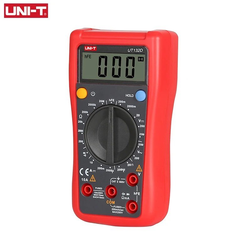 UNI-T-Digital-Multimeter-UT132A-UT132D-Current-Meter-250V-AC-DC-Voltmeter-Transistor-Capacitor-Tester-Resistance-in-pakistan.jpg UNI-T UT132D Digital Multimeter DMM - Image 3