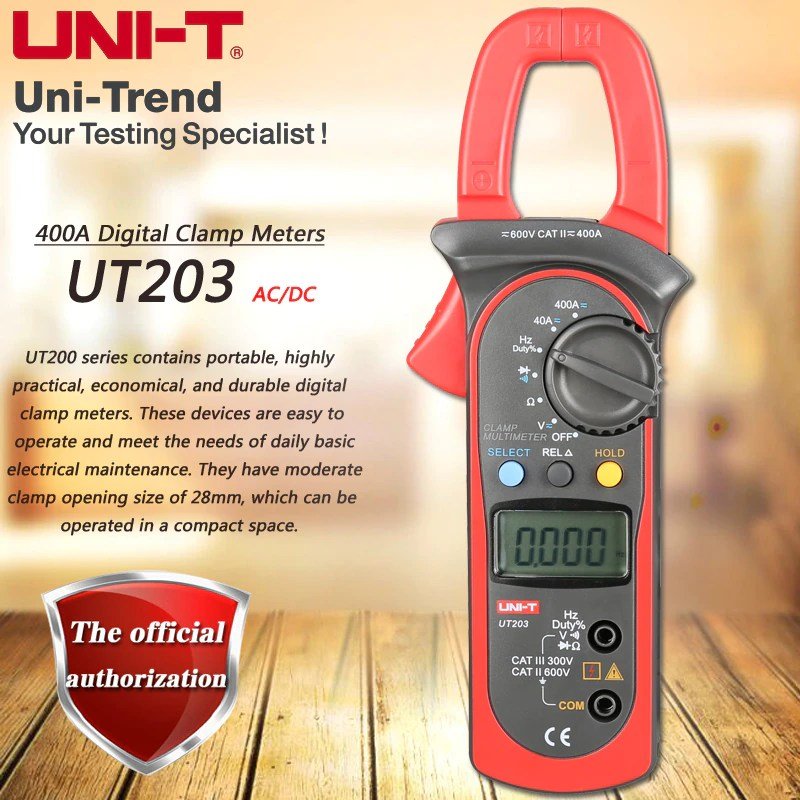 UNI-T-UT203-400A-AC-DC-Digital-Clamp-Meter-Resistance-Frequency-Test-Duty-Cycle-Relative-Measurement-in-pakistan.jpg UNI-T UT203+ Digital Clamp Meter AC DC Ammeter Multimeter - Image 2