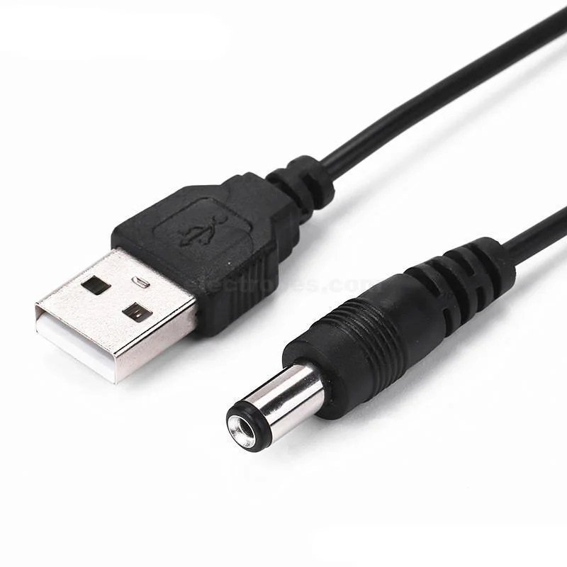 USB-A-to-Dc-jack-Power-Adapter-Connector-With-1-Meter-Cable.jpg 5V USB Charger power Cable to DC 5.5 mm plug / jack USB Power Cable - Image 3