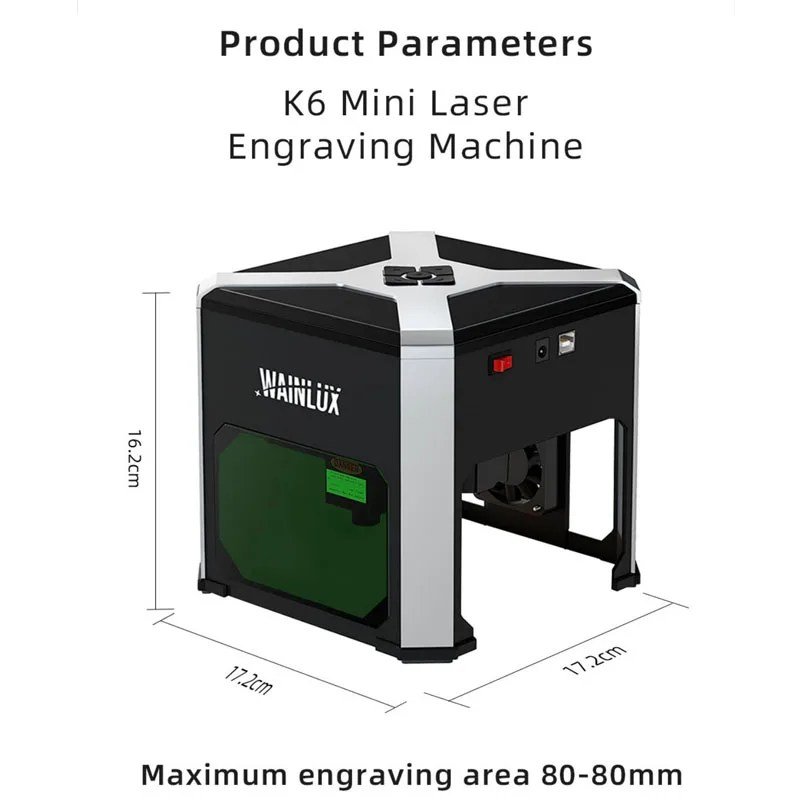 WAINLUX-Engraving-Machine-in-islamabad.jpg WAINLUX K6 3000mW Laser Engraving Machine Desktop Laser Engraver - Image 3