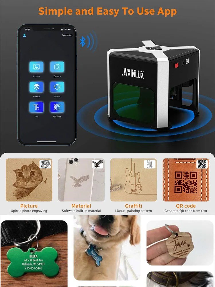 WAINLUX-Engraving-Machine-in-rawalpindi.jpg WAINLUX K6 3000mW Laser Engraving Machine Desktop Laser Engraver - Image 4