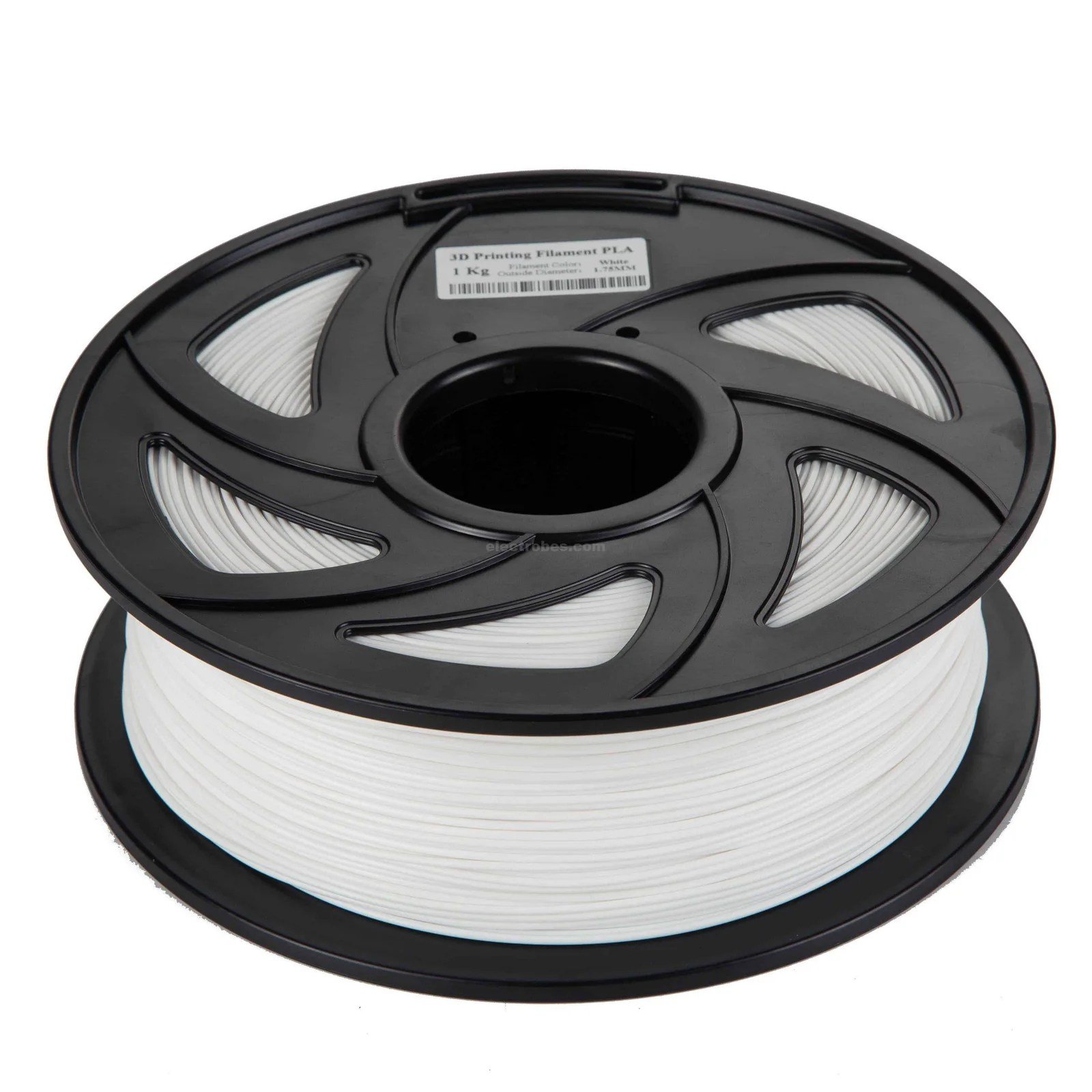 White-PETG-scaled-1.jpg PLA 1.75mm Diameter 3D Printer Filament 250g Roll - Image 2