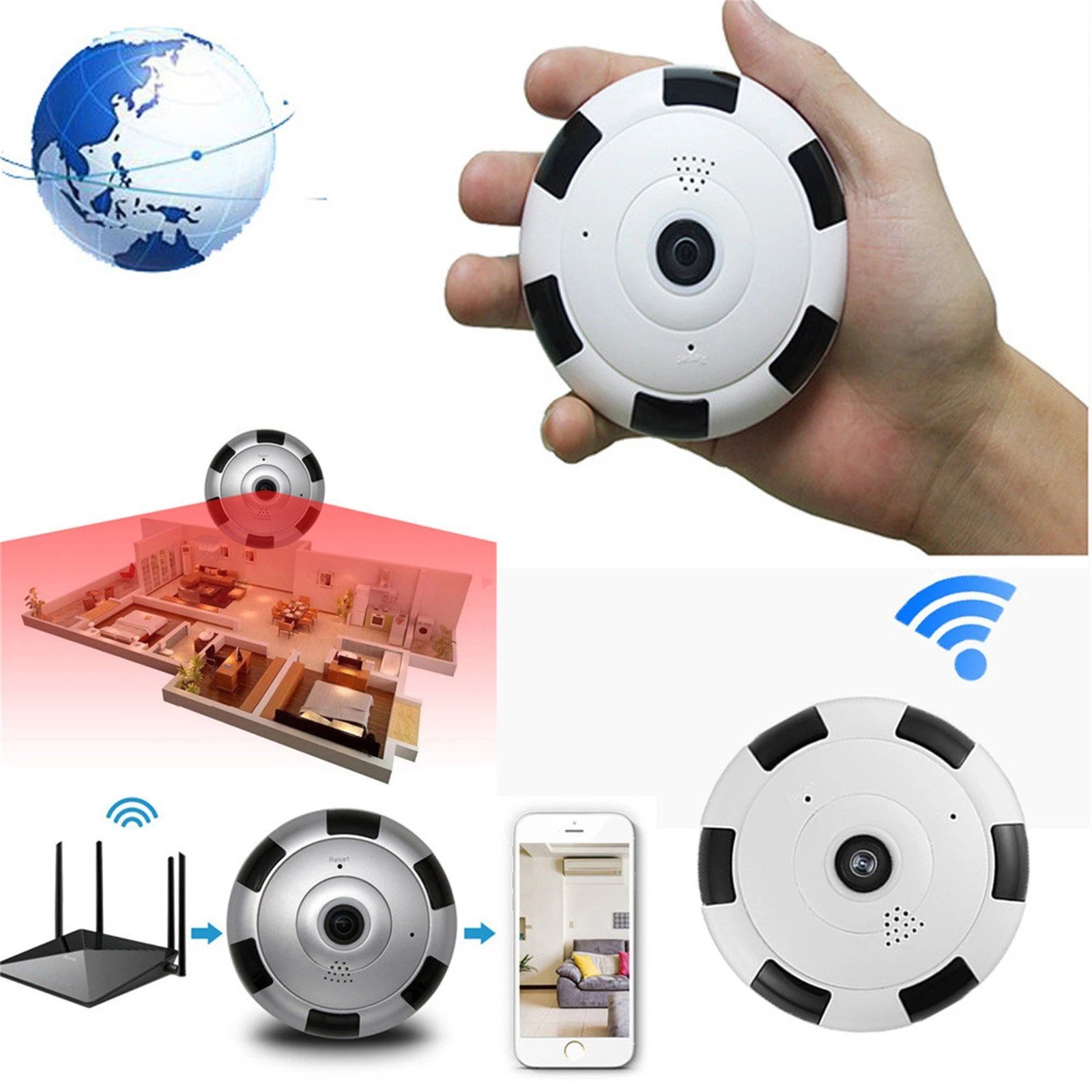 Wireless-Panoramic-360-Camera-3MP-V380-Pro-APP-CCTV-Smart-Home-Two-Ways-Audio-Security-WIFI.jpg Panoramic Wireless 360 Camera 3MP V380 Pro APP CCTV Smart Home with Two Ways Audio WIFI MINI Indoor Security Camera - Image 3