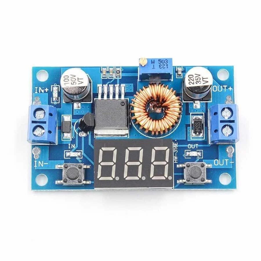 XL-4015-DC-DC-Adjustable-Voltage-Stepper-with-Digital-Display-Voltmeter-at-best-price-in-Pakistan.jpg XL4015 5A DC-DC Voltage Regulator Supply Module With Display - Image 2