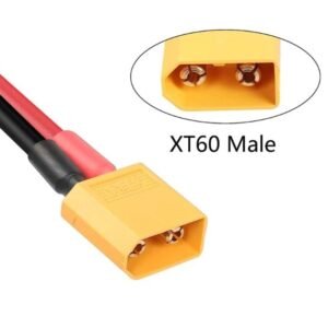 XT60 Battery Extension Male Cable Adapter 10cm Awg14 Connecting Wire
