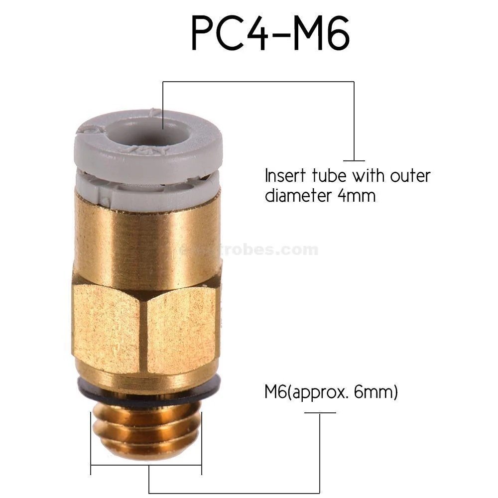 a0c831df825158548568aa3be7b793336416bbe4_original.jpeg PC4-M6 Pneumatic Connector for CR-10 Ender-3 3D Printer Extruder - Image 2