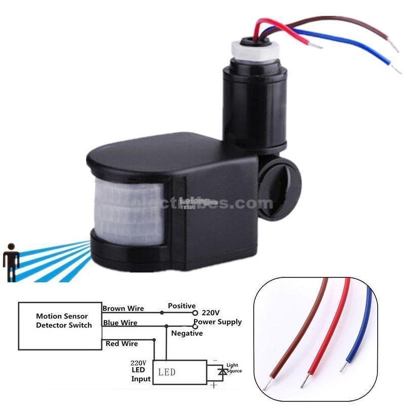 ac-220v-infrared-pir-motion-sensor-switch-tbs2u-1706-21-TBS2U4013.jpg 180 Degree AC 85-265V Human Infrared Sensor Switch Light Sensor Monitoring Spotlights PIR Switch - Image 2