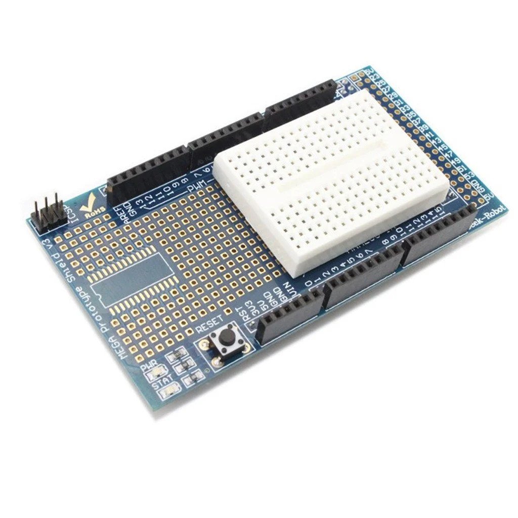 arduino-mega-prototype-sheild-expension-board-in-pakistan.jpg Prototyping Prototype Shield with Mini Breadboard compatible with Arduino MEGA 2560 R3 - Image 2