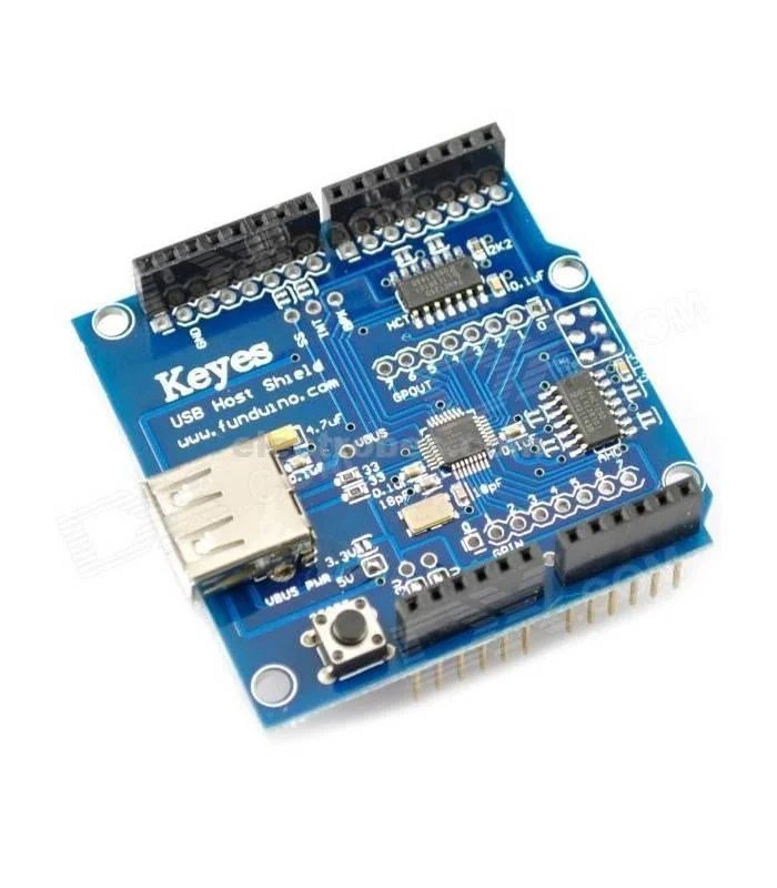 arduino-usb-host-shield.jpg USB Host Shield Rev 2.0 for Arduino - Image 2
