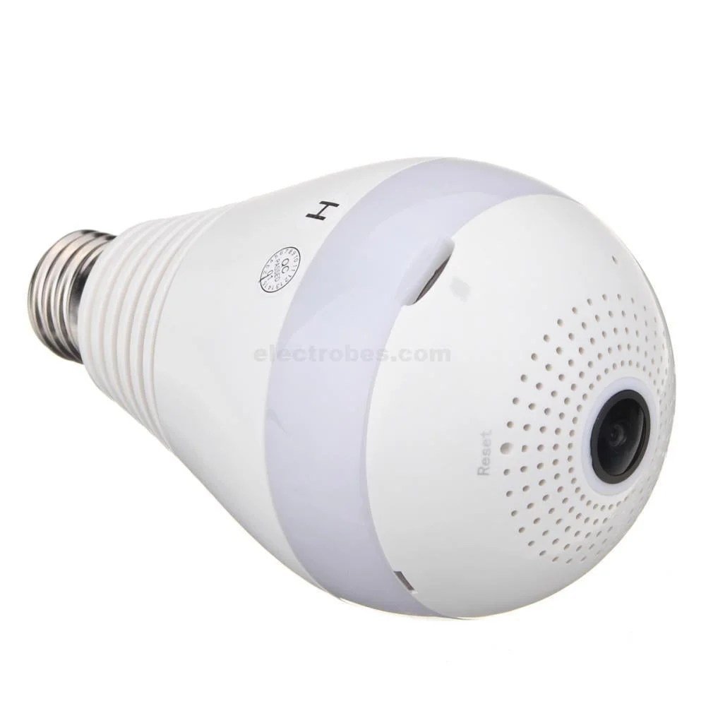blub.jpg IP Wireless V380 Panoramic Light Bulb Camera 960P HD - Image 3