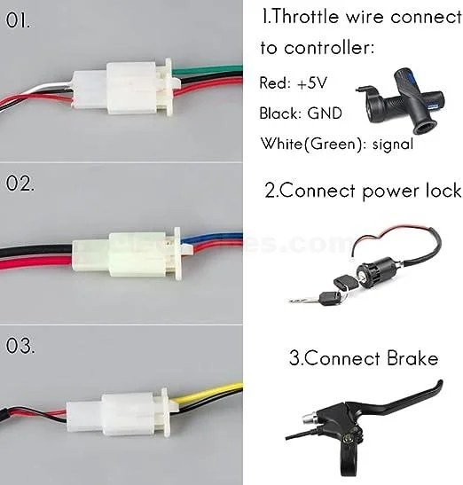 connection-of-36V-48V-1000W-30A-DC-Brush-Motor-Speed-Controller-Electric-Bike-e-bike-bicycle-Controller-in-pakistan.jpg 36V 48V 1000W 30A DC Brush Motor Controller Electric Bike Controller Speed Controller for Brushed Motor Electric Bicycle Parts E-bike Controller - Image 5