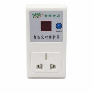 Countdown Push Button Switch Digital Timer 220V Socket Charging Protection Automatic Power Switch