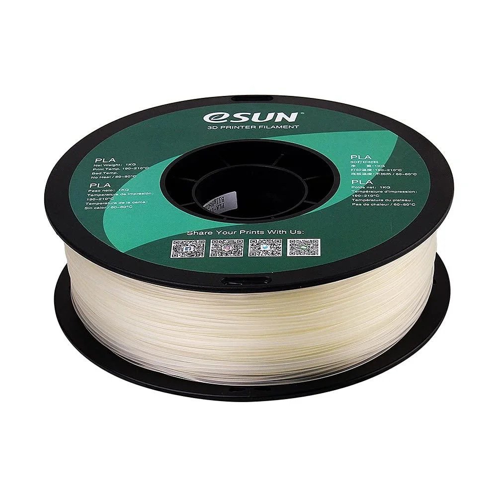 eSUN-PLA-clear-3D-Printer-Filament-1KG-roll-in-Pakistan.jpg Bambu PC White with Bambu Reusable Spool 1.75mm 3D Printer Filament 1kg/Roll - Image 2