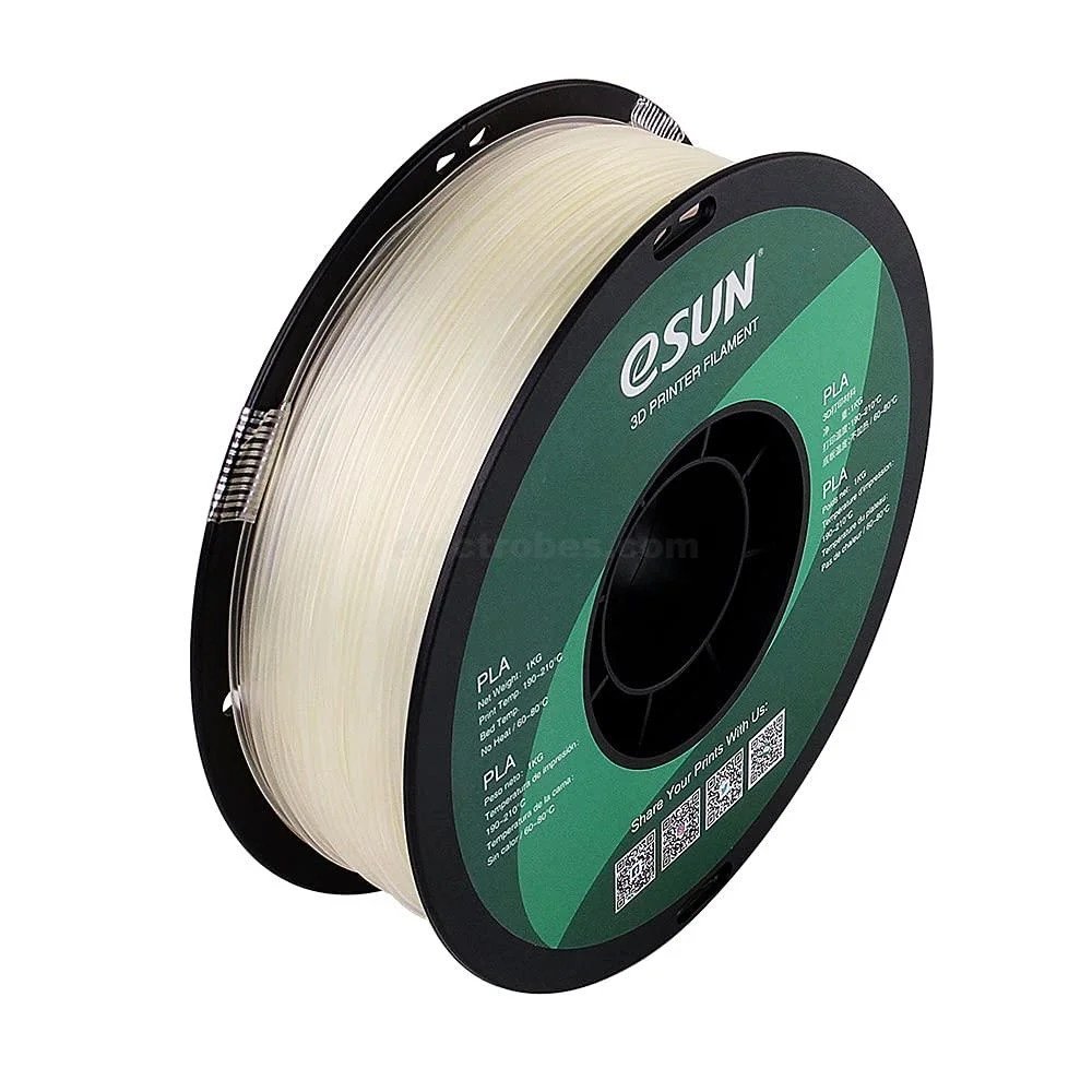 eSUN-PLA-transparent-3D-Printer-Filament-1KG-roll-in-Pakistan.jpg Bambu PC White with Bambu Reusable Spool 1.75mm 3D Printer Filament 1kg/Roll - Image 3