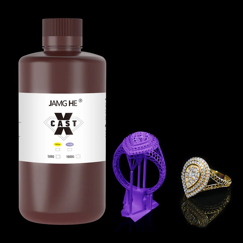 jamg-he-X-cast-resin-for-resin-3d-printer-material-jewelery-cast-resin-in-Pakistan-1.jpg JAMG HE X-Cast High Wax Resin, Easy to Cast 3D Printer Resin – 1000g - Image 3