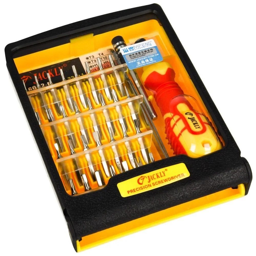 jk-6032b-32in1-pocket-screwdriver-set-tool-kit-magnetic-head-in-pakistan.jpg Jackly JK 6032-B 33-in-1 Screwdriver Set - Image 2