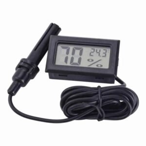 Mini Panel Mount Thermometer and Hygrometer Humidity Meter with Display