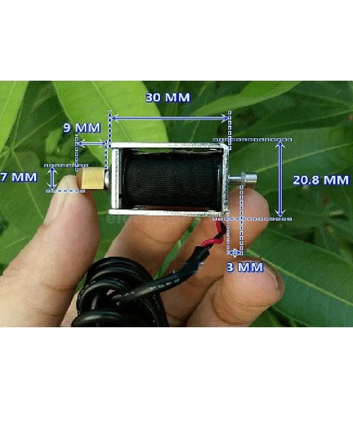ne.jpg Push-pull DC 6-12V Electric door lock electromagnet - Image 2