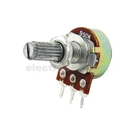 potentiometer-50kb-2.jpg 100K Ohm Rotary Potentiometer / Variable Resistor - Image 2