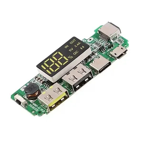 power-bank-module-with-dual-usb-5v-type-a-type-c-and-type-b-mini-charging-port-18650-charging-module-circuit-at-best-price-in-pakistan-1.jpg Power Bank Module with Dual USB 5V Type A, Type-C and Type B mini Charging Port 18650 Charging Module Circuit - Image 4