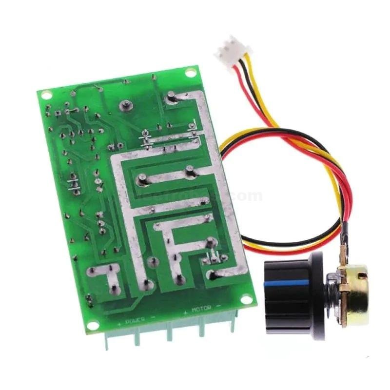 pwm_speed_control.jpg PWM DC Motor Speed Controller Switch DC 20A Current Voltage Regulator 10-60V PWM High Power Drive Module 60A 12V 24V 36V 48V - Image 3
