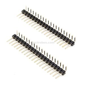 2.54mm 40 x 1 Male Row Headers Right-angle Breakaway
