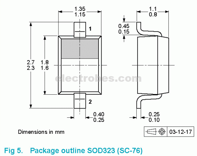s-l640.gif 27V SMD Zener Diode 5% 300 mW SOD-323 - Image 3