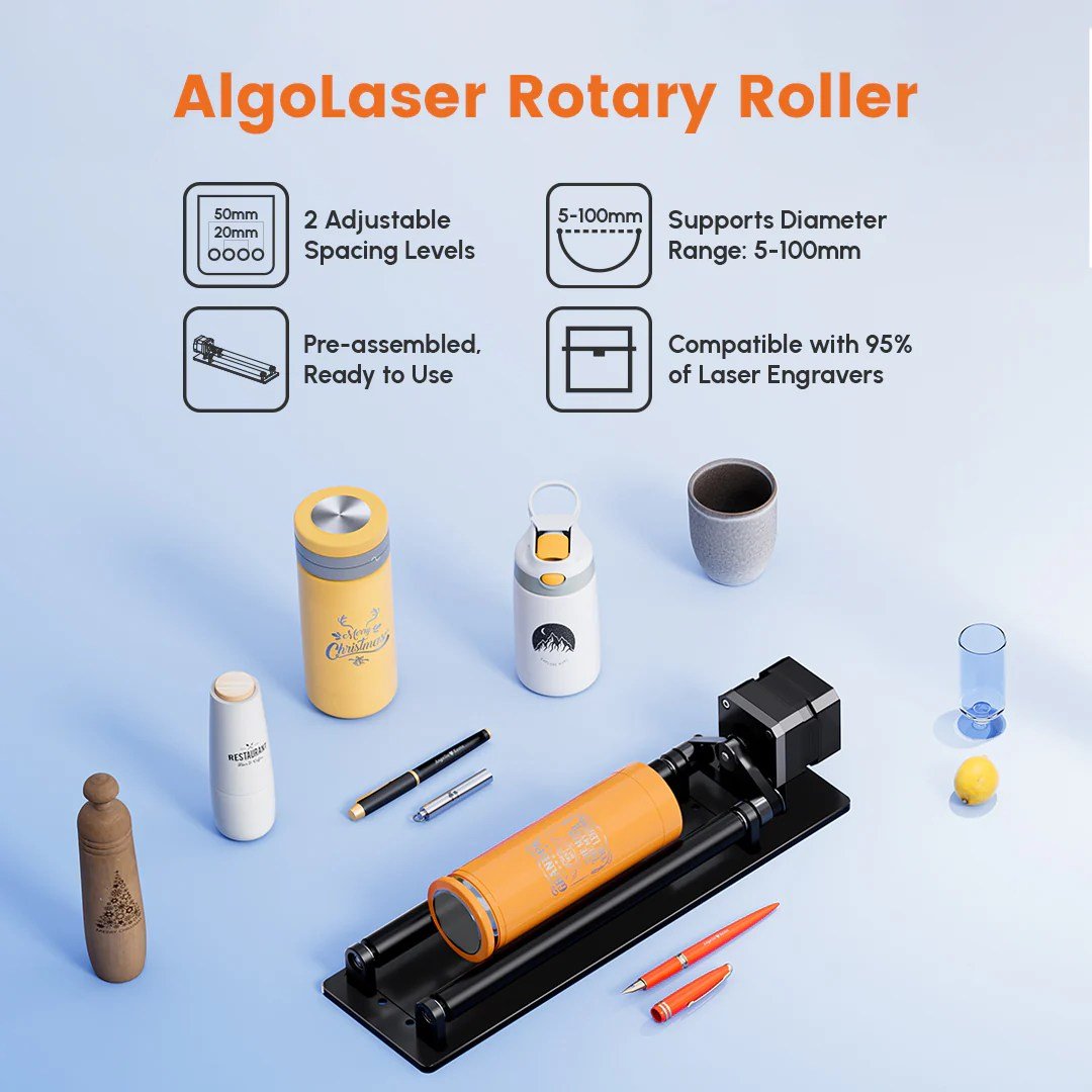 simple-rotary-roller-arr-at-best-price-in-pakistan.jpg AlgoLaser Mini Rotary Roller for Laser Engraver – 360° Adjustable Y-Axis Rotary - Image 2