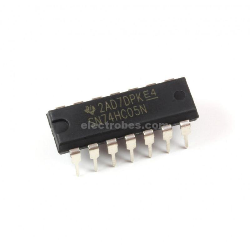 sn74hc05n.jpg 74LS05 7405 HEX Inverter SN7405 Open Collector IC